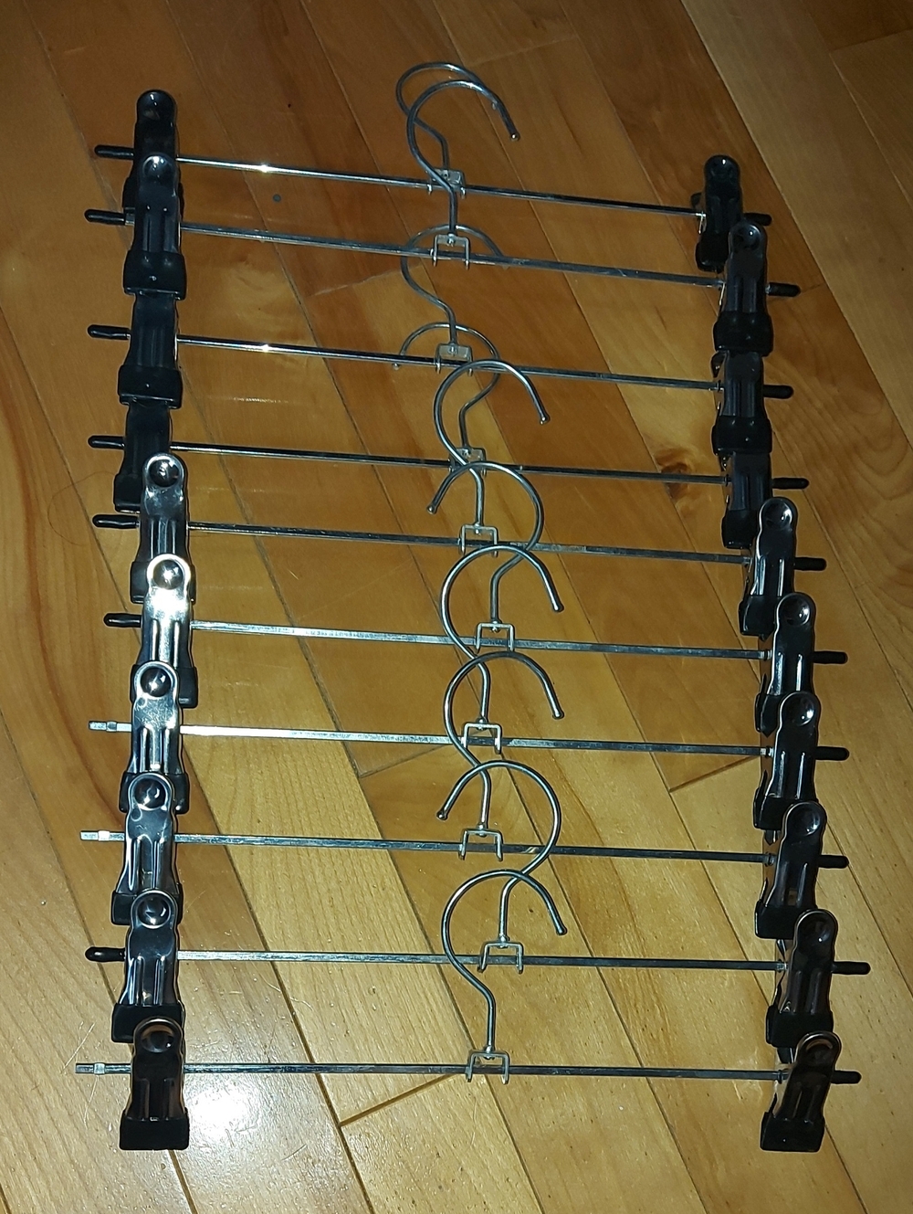 Set of 10 Metal Clip Pants/skirt Hangers